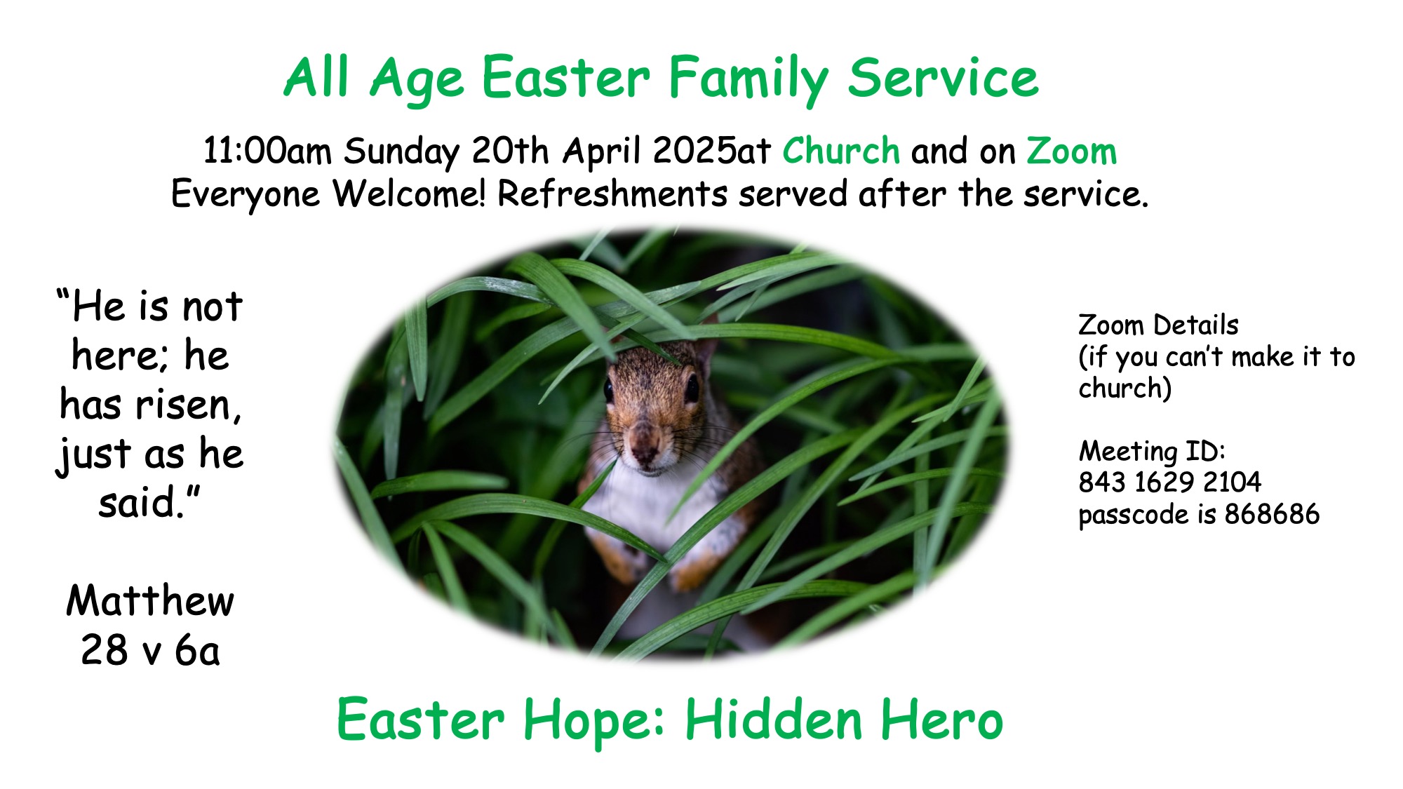 Easter 2025 web site